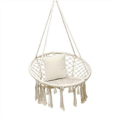 Hvid rund form campinghængekøje