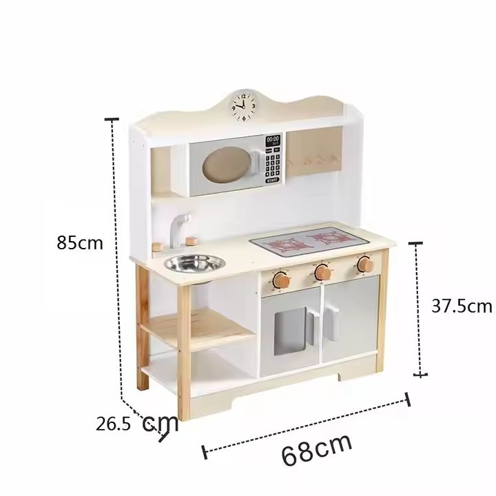 Large Wooden Kitchen For Kids